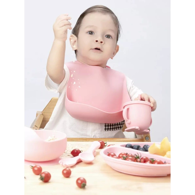 Maíz Vajilla Plato Tazon Cubiertos Vaso Babero Alimentacion Bebe