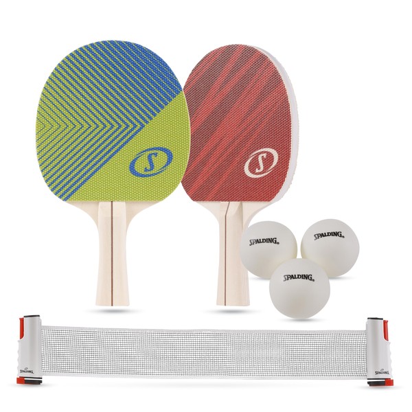 Spalding - Ping Pong Set, Adjustable & Durable Table Tennis
