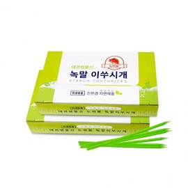 Starch toothpicks - 2 starch toothpicks Green toothpicks Tasting toothpicks Commercial use starch 2ea
