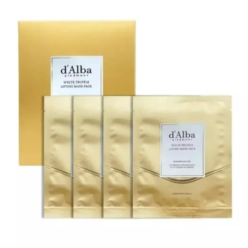 Dalba 달바 리프팅 마스크팩 4매 1박스 화이트 트러플 Dalba Lifting