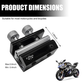 Yourkar Cable Luber Tool, Motorcycle Cable Luber Tool for Brake Cable Lubrication, Cable Lubricator for Motorcycles Bicycle Scooter Bike ATV, Universal Motorcycle Accessories (Black+Silver)