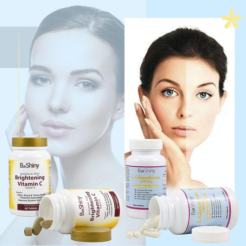 Vitamin C 1000mg Maximum Skin Brightening with Rose HIPS and