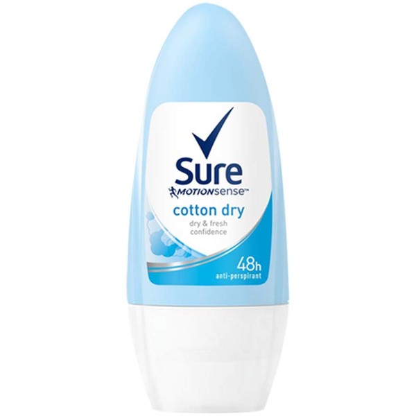 Sure Cotton Dry Anti-Perspirant Roll On, 50 ml