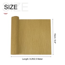 MECCANIXITY Crepe Paper Roll Crepe Paper Decoration 8.3ft Long 5.9 Inch Wide for Wedding Ceremony Various Festivals Decoration, Brown