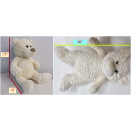 KINNEX COLLECTIONS SINCE 1997 20" Sweet 16 Last Doll Teddy Bear with Dress (Centerpiece) ~ ARC16832A-34R (Champane)