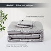 Lanest Housing King Size Satin Comforter Set Grey, 3 Pieces