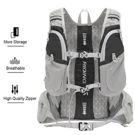 INOXTO Hydration Pack Backpack ，Water Backpack with 2L Leakproof Water Bladder, Running Hydration Vest for Man, Daypack for Cycling Motocross Climbing Trail Running