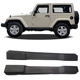 GaeaAuto Running Boards Drop Side Steps Bars for 2007-2017 Jeep Wrangler JK 2 Door