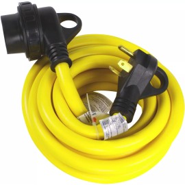 Journeyman-Pro RV Power Cord 50 Foot 30 Amp 125V Cable Twist Lock Connector TT-30P/TT-30R FT