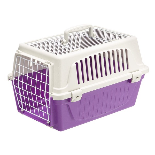 Ferplast Atlas Pet Carrier | Small Pet Carrier for Dogs & Cats w/Top & Front Door Access 19-Inch