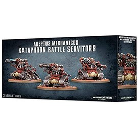 Games Workshop 99120116020" Adeptus Mech Kataphron Battle Servitors Plastic Kit, Black
