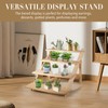 TOUNALKER 3PCS Wooden Cupcake Dispaly Stands, 5 Tiered Vendors Retail