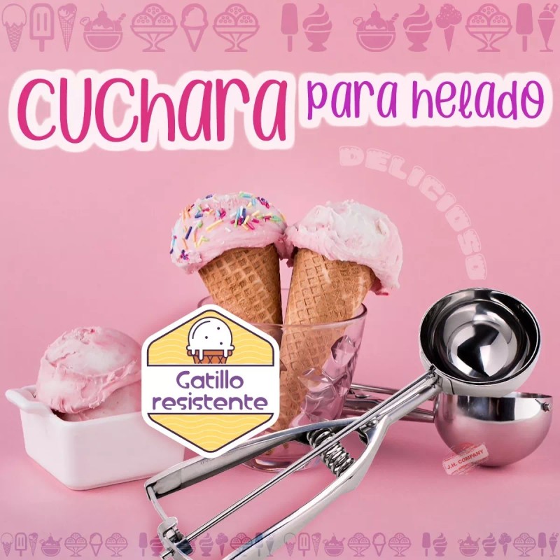 J.H. Company Cuchara Para Bolas Helado Nieve Despachador Porcionador 8362