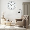 HZDHCLH Wall Clock 12 Inch Silent Non Ticking Clock for