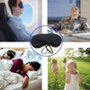 MJIYSGS 3pcs Comfortable Soft Sleep Eye Mask Shade Cover Lightweight