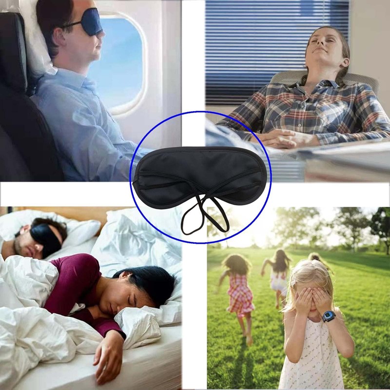 MJIYSGS 3pcs Comfortable Soft Sleep Eye Mask Shade Cover Lightweight