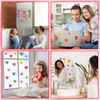 MARFOREVER 50 Pcs Valentine's Day Window Gel Clings Party Decorations