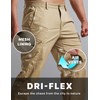CQR Men's Quick Dry Tactical Pants, Water Resistant Outdoor Pants,