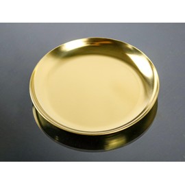 Stainless Steel Candle Holders, 4" Round Plates for Pillar, Scented and Ball Candles, Mini Trays for Jewelry and Versatile Decorative Table Centerpieces, 4 Pack