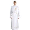 IvyRobes Clergy Deacon Stole with Alpha Omega Embroidered Priests Stole