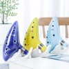 12-hole Alto C Ocarina Portable Musical Instrument with Protective Bag