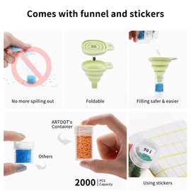 Diamond Art Tools Set, 60 Slots Diamond Set Diamond Painting Accessories Carrying Case with Tools and Accessories for Drill Pens (60)