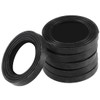 TA-VIGOR 6 Pcs Black Rubber Flat Washers, 24mm OD, 16mm