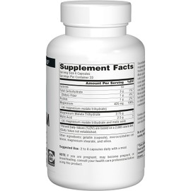 [Japanese Vitamin Supplements] 海外直送品Source Naturals Magnesium Malate, 200 Caps 625 mg