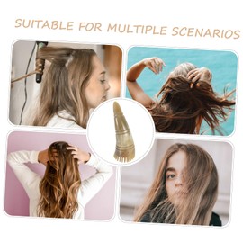 Healeved 2pcs Massage Comb Hand Held Massager Head Scrubber Comb Detangler Brush Horn Pick Handheld Massagers Comb Cleaning Comb Head Comb Head Scalp Massager Horns