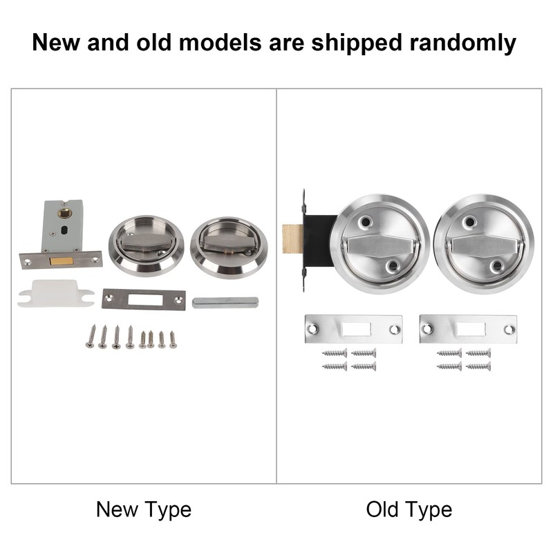 Bathroom Door Lock Set，Household Bathroom Double Side Lock 304 Stainless