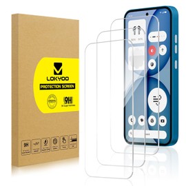 Lokyoo 3 Pack Screen Protector for Nothing Phone（4a）[Fingerprint Unlock Support],Ultra HD, Anti-Scratch, Bubble-Free, Easy Install 9H Protective Glass for Nothing Phone（4a）