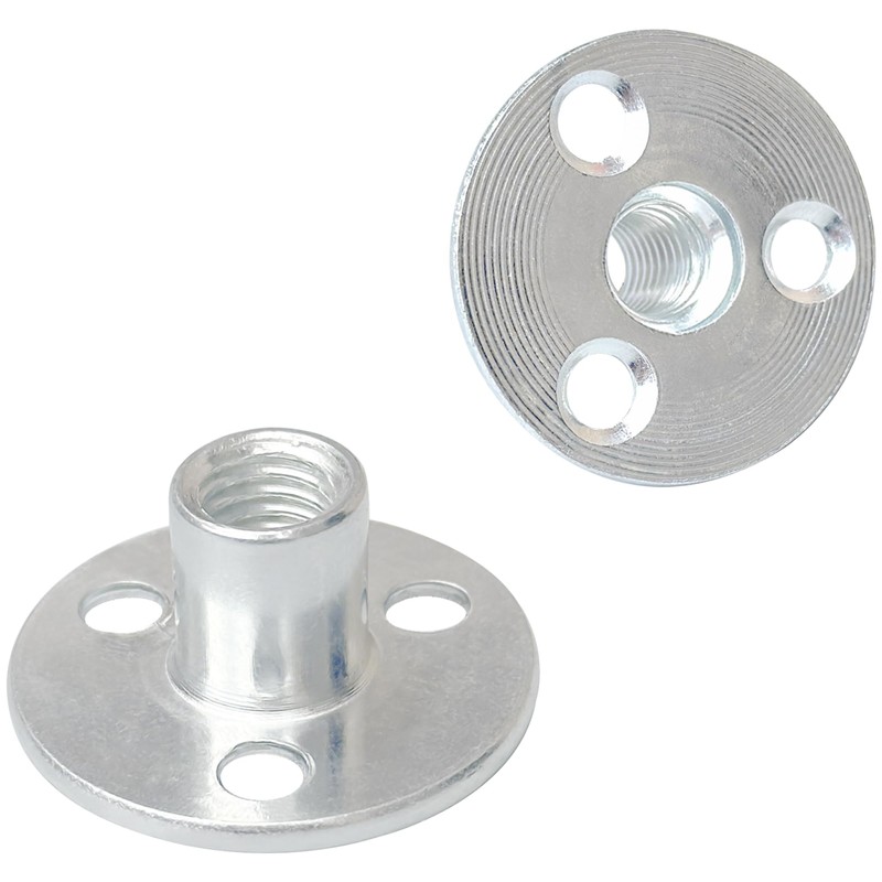 12 PCS 3 Holes Backplate Nuts,T Shaped Tee Nut (M10)
