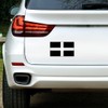 Large 210mm 'Flag of Cornwall' Permanent Sticker Decal for Cars/Windows/Bins/Walls