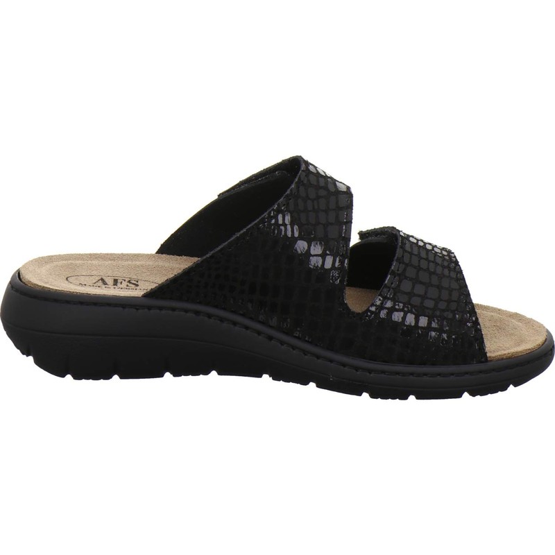 AFS Shoes 2808 Comfortable Ladies’ Leather Mules, Practical Work Shoes