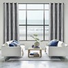 Light Grey and Silvery 100% Blackout Jacquard Geometric Pattern Curtains,52
