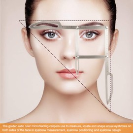 tattoo eyebrow ruler, microblade caliper ratio eyebrow measuring ruler permanent makeup stencil measuring tool golden ratio eyebrow ruler eyebrow stencil measuring tool for permanent makeup