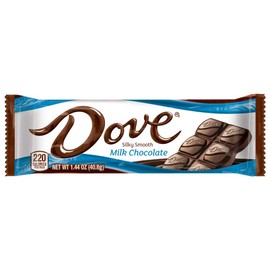 Dove Single Size 1.44 oz Chocolate Bars by CANDY CABIN (MilkChocolate, 6 Pack)