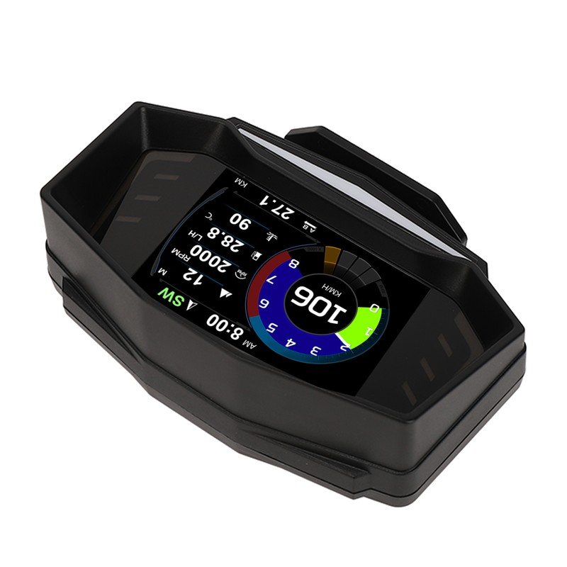 Car HUD Display OBD2 GPS Slope Meter Multifunction Overspeed Alarm