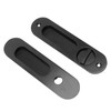 Pocket Lock Handle Invisible Light Weight Black Lock Circular Sliding