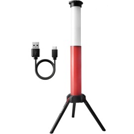 MaxWorks 50901 Work LED Light with Foldable Tripod Legs, Rechargable 3000mah Lithium Battery. Different Brightness and Color Modes. Up to 8000 Lumens.
