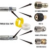 Xiny Tool Sewer Jetter Kit for Pressure Washer 100FT, 4000