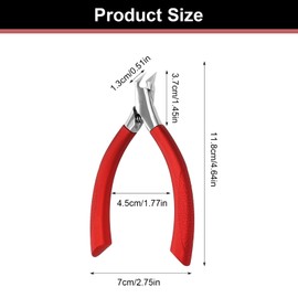 Nail Clippers Toenail Scissors for Thick Toenails Stainless Steel Nail Clippers Ergonomic Nail Clipper Toenail Scissors for Adults Seniors Men and Women (Red)