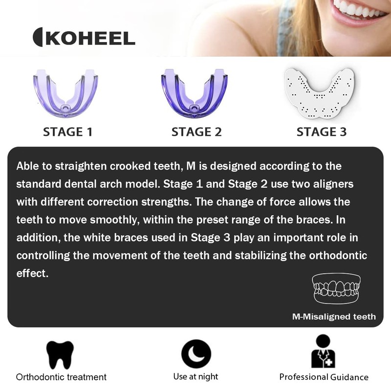 KOHEEL M Teeth Braces for Crooked Teeth