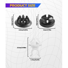 SCUARI 3PCS Car Hood Prop Rod Clips,Hood Prop Rod Retainer Clip,Car Accessories,Car Engine Hood Stay Clips,Hood Rod Grommet Clips for Most Automobile,Replaces # 91503-SS0-003 91604-SD2-013