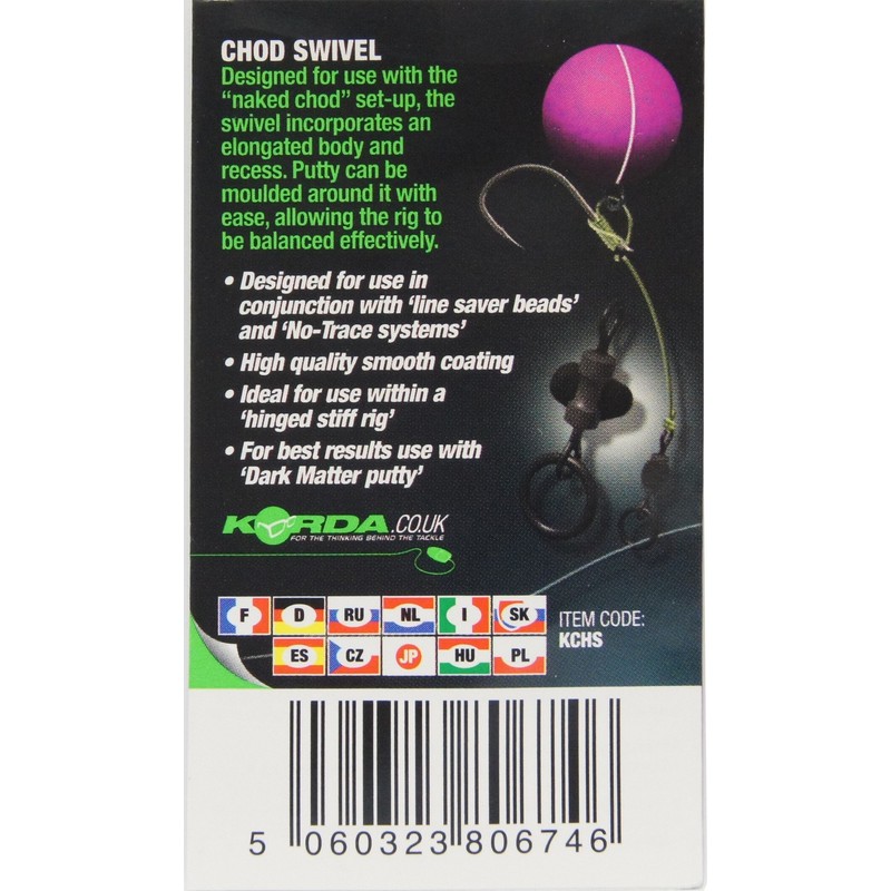 Korda - Chod Swivel Size 11 Pack of 8 |