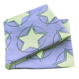 Wollhuhn Eco Boys / Boys / Girls Cool Elastic Headband / Hair Band Comfortable Double Layer Jersey or Fleece Many Designs 21215152 (Circle Stars Grey / Green)