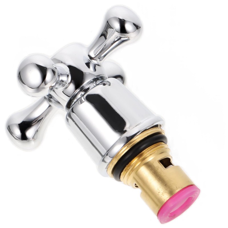 DOITOOL Cross Arm Faucet Handle Tap Head Replacement 2pcs Handle