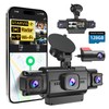 Dash Cam Front and Rear, 4-Channel 360° Coverage Car Dash