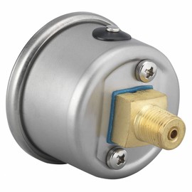 AutoMeter Fuel Pressure Gauge 1.5in Liquid Filled Mechanical 0-15 PSI - White