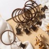 24 Pack Curtain Rings with Clips, 55mm (2.2") Inner Diameter
